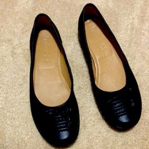 Women’s Hotter Black Leather Emmy Flats